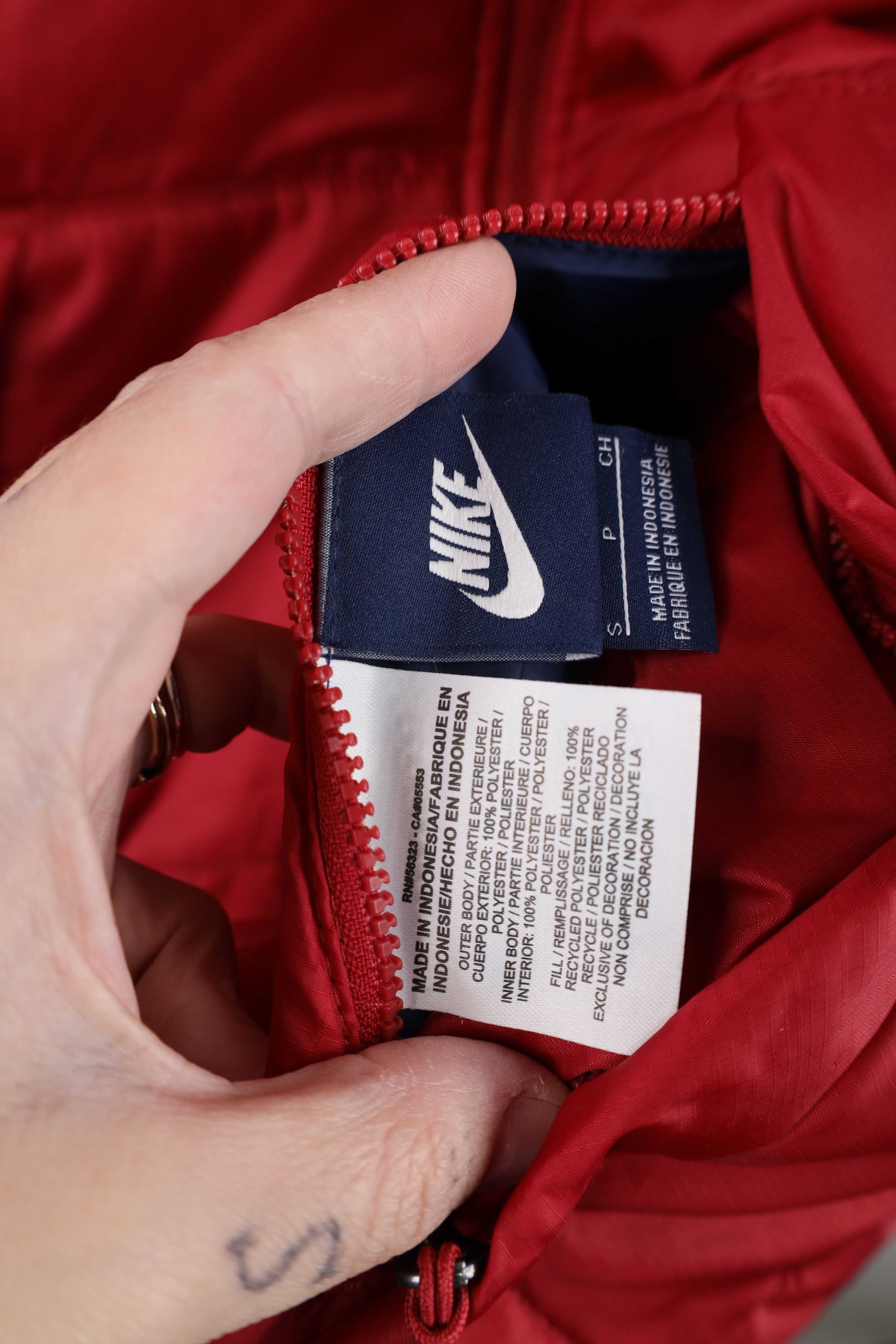Nike × Vintage Vintage Nike Swoosh Reversible FC Barcelona Soccer Jacket Size US S / EU 44-46 / 1 - 8 Thumbnail