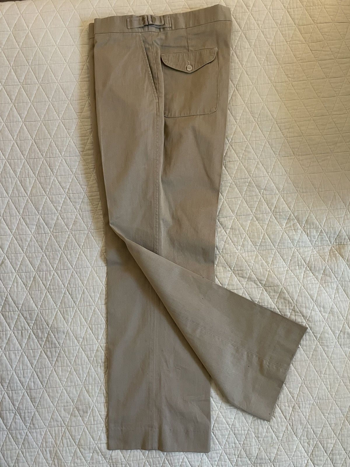 Lands' End × Vintage Flat Front Twill Chino Pant Size US 36 / EU 52 - 3 Thumbnail