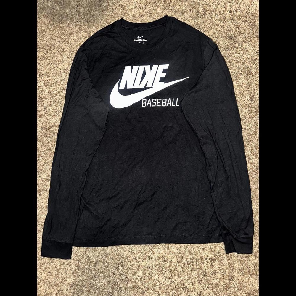 Nike Nike Baseball Men's Dri-Fit Long-Sleeve White T-Shirt Size US L / EU 52-54 / 3 - 1 Thumbnail