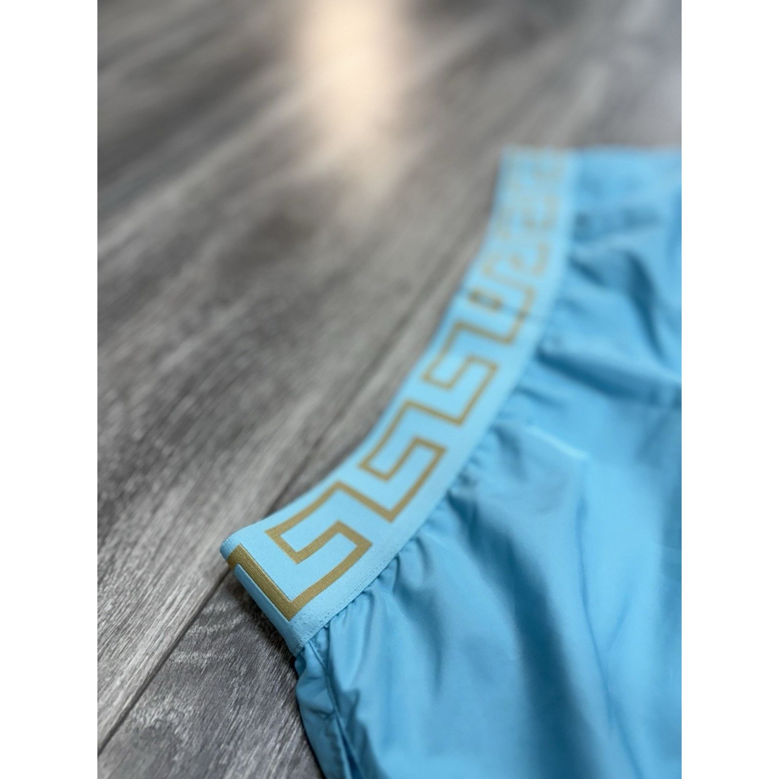 Versace Size 5 - Versace Greca Border Swim Shorts' Blue ' | NEW! Size US 31 - 15 Thumbnail