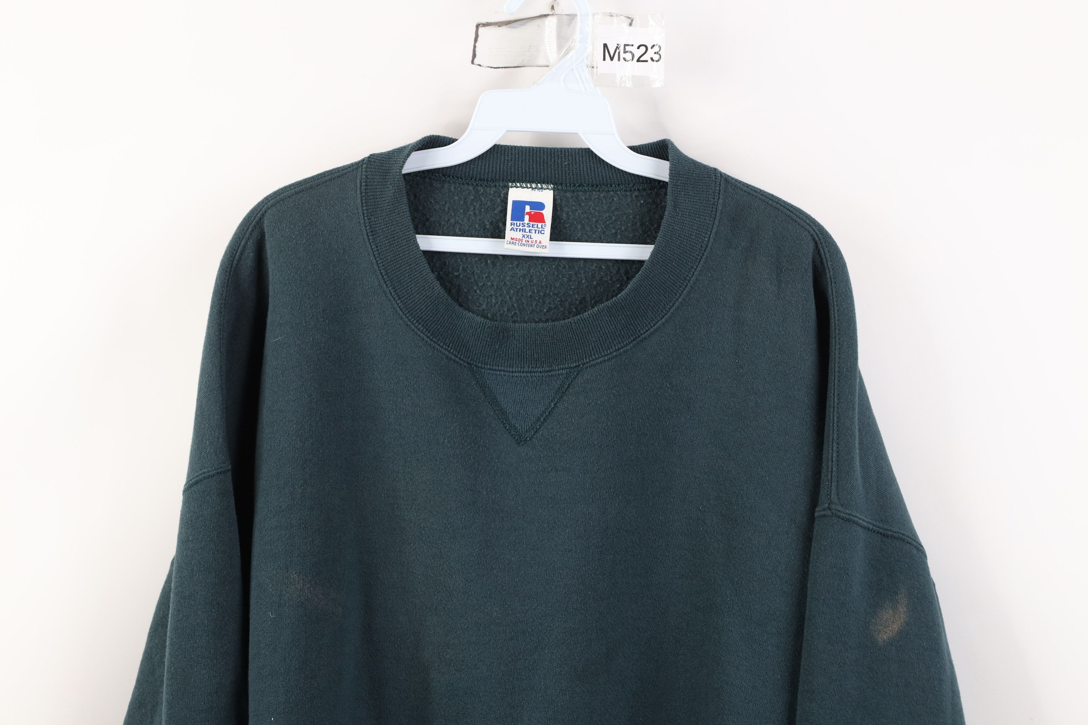 Russell Athletic Vintage 90s Russell Athletic Crewneck Sweatshirt Green USA Size US XXL / EU 58 / 5 - 2 Thumbnail