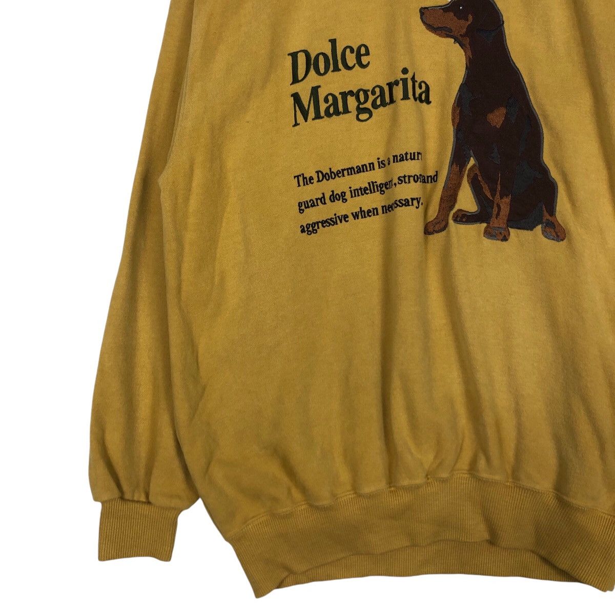 Vintage Dolce Margarita Vintage Sweatshirt Dog Lovers Medium Size US M / EU 48-50 / 2 - 3 Thumbnail