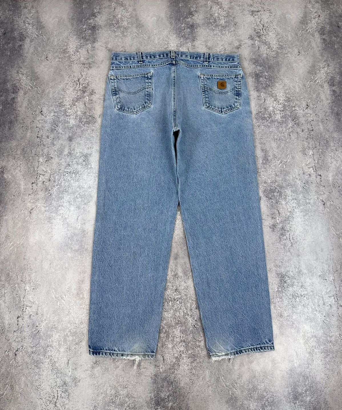 Vintage 90s Carhartt USA Light Blue Baggy Utility Hype Jeans