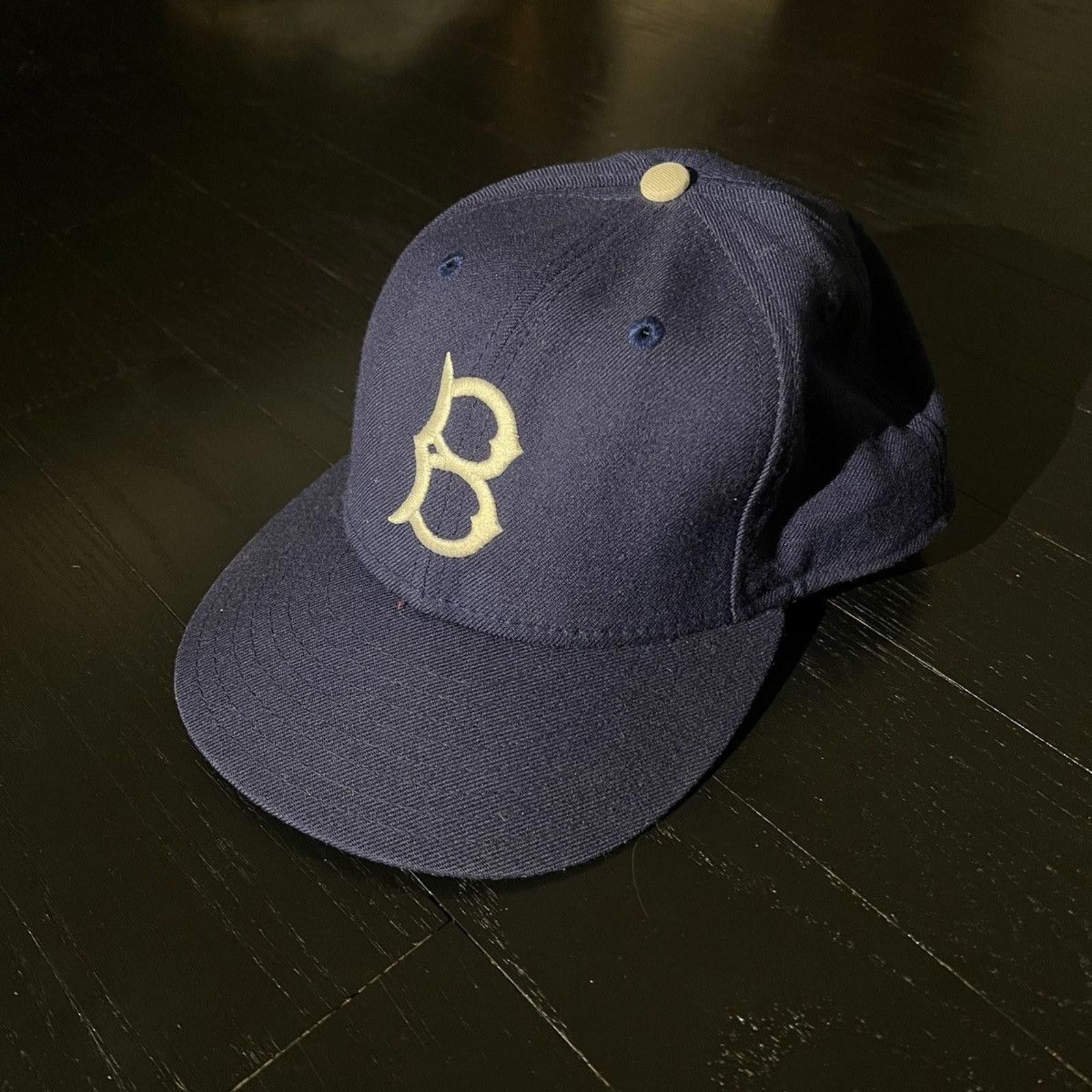 New Era Vintage Blue New Era 59Fifty Brooklyn Hat Size ONE SIZE - 1 Thumbnail