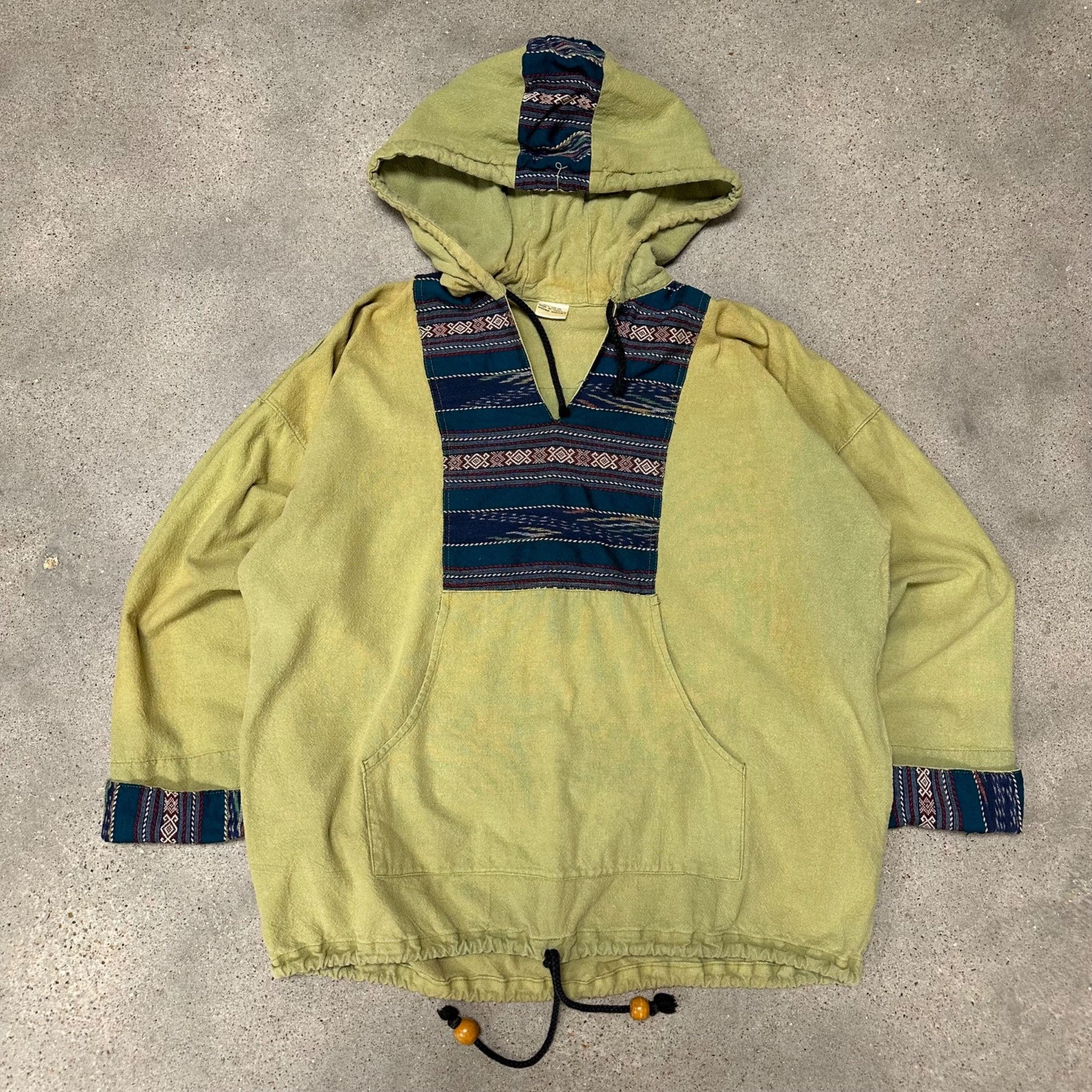 Vintage Vintage Unique Lightweight Cotton Anorak Pullover Jacket Size US L / EU 52-54 / 3 - 1 Thumbnail