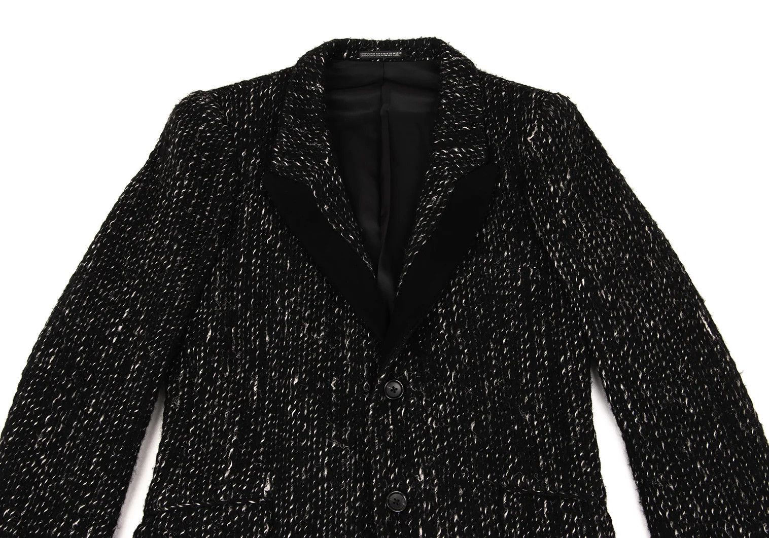 Yohji Yamamoto Yohji Yamamoto Lapel-Panelled Pile Jacket Size US S / EU 44-46 / 1 - 2 Thumbnail