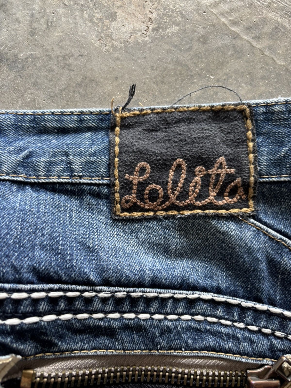 If Six Was Nine y2k lolita washed fade japanese punk dope backpocket Size US 33 - 15 Thumbnail