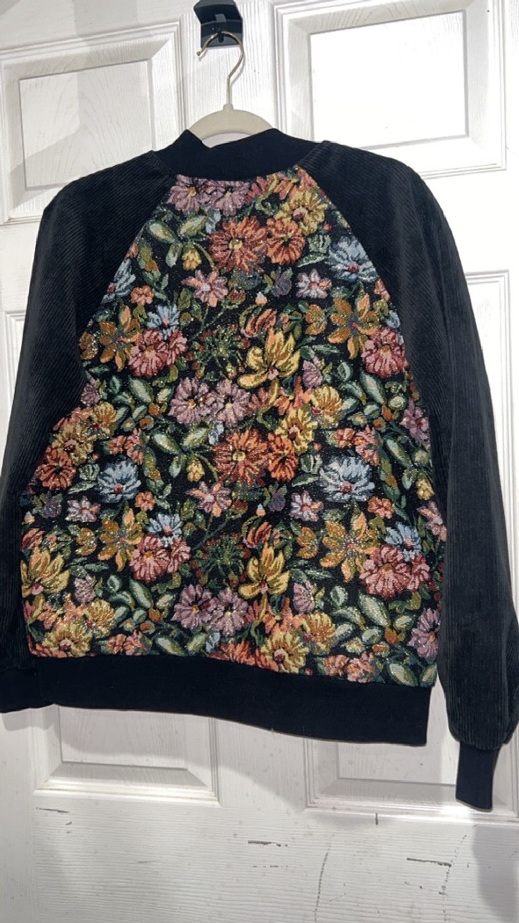 Other Women's HONEY PUNCH Black Floral embroidered Bomber Jacket M Size M / US 6-8 / IT 42-44 - 4 Thumbnail