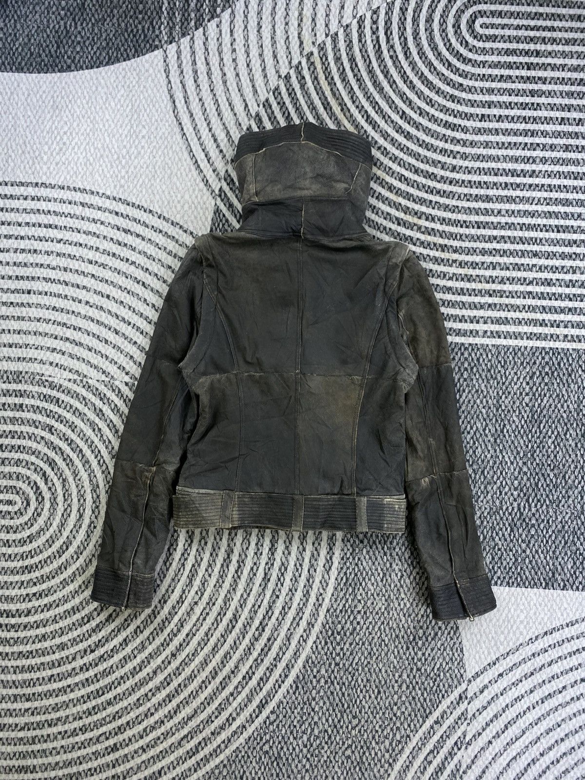 Japanese Brand Vintage Japan Patchwork Leather Biker Jacket Size S / US 4 / IT 40 - 3 Thumbnail
