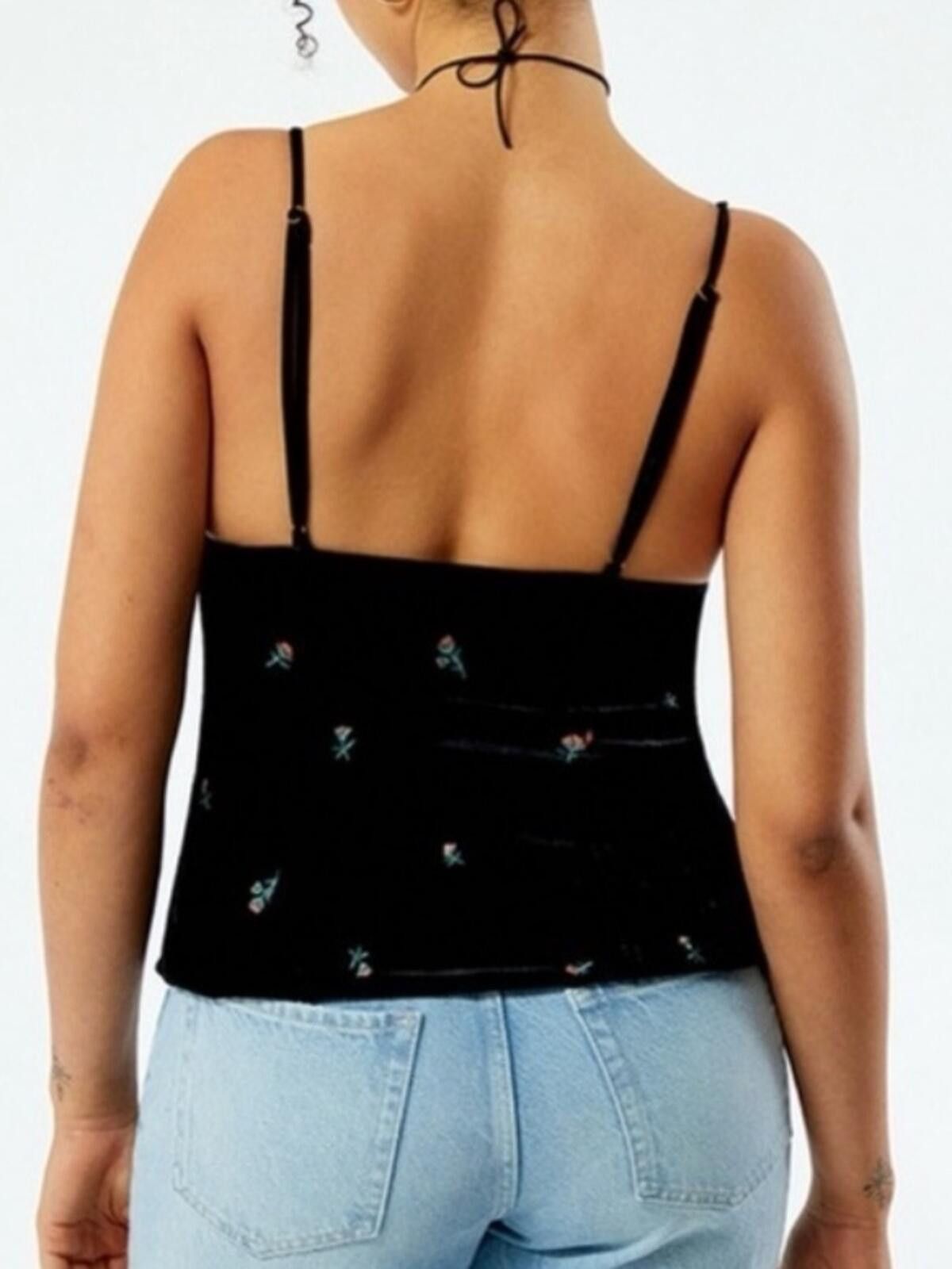 Other WeWoreWhat / Embroidered Velvet Peplum Corset / Black Size S / US 4 / IT 40 - 8 Thumbnail