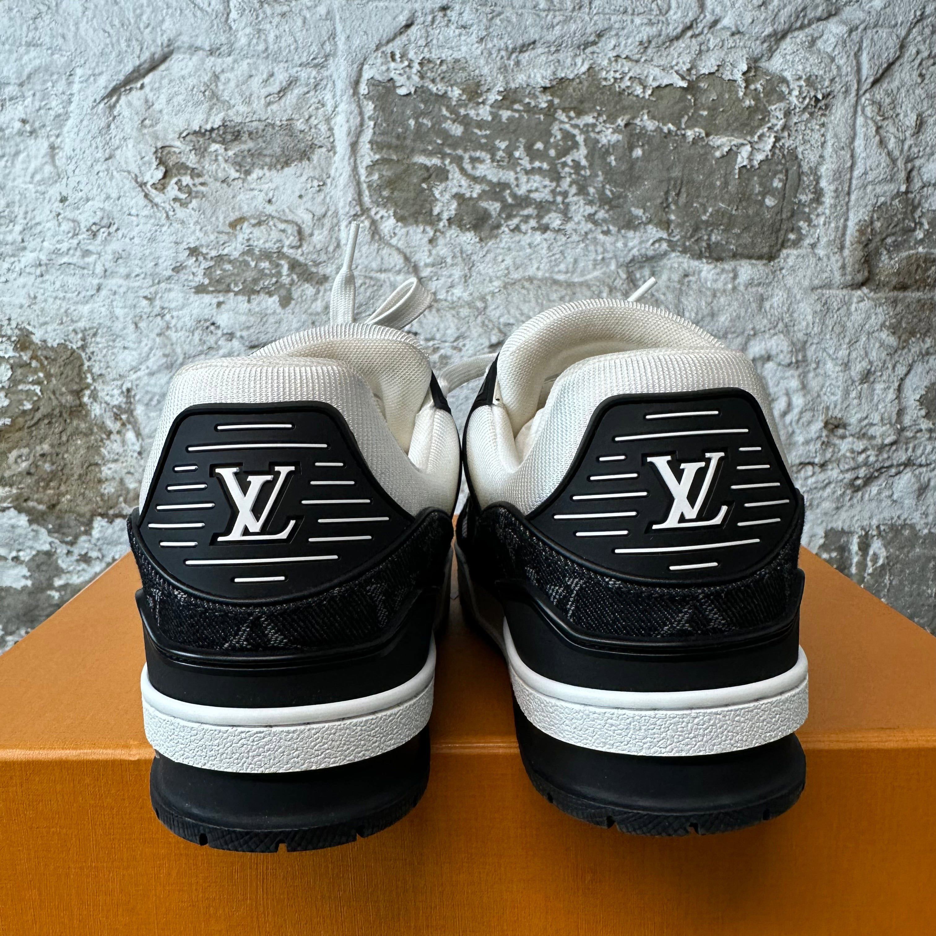 Louis Vuitton Louis Vuitton Black White Trainer Sneaker Sz 6 (38) Size US 6 / EU 39 - 5 Thumbnail