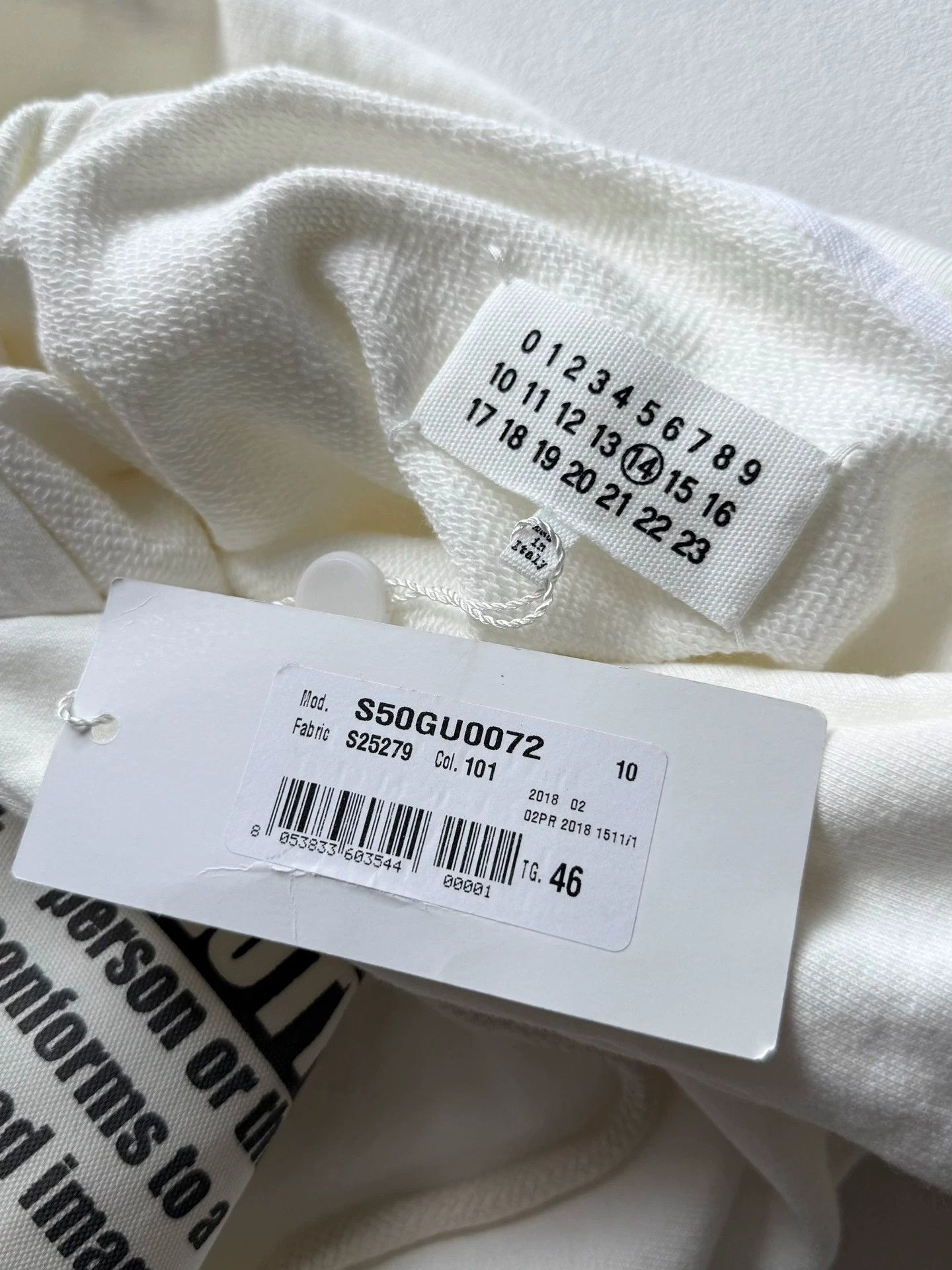 Maison Margiela Maison Margiela F/W18 Canvas Hoodie White 46 Size US S / EU 44-46 / 1 - 8 Thumbnail