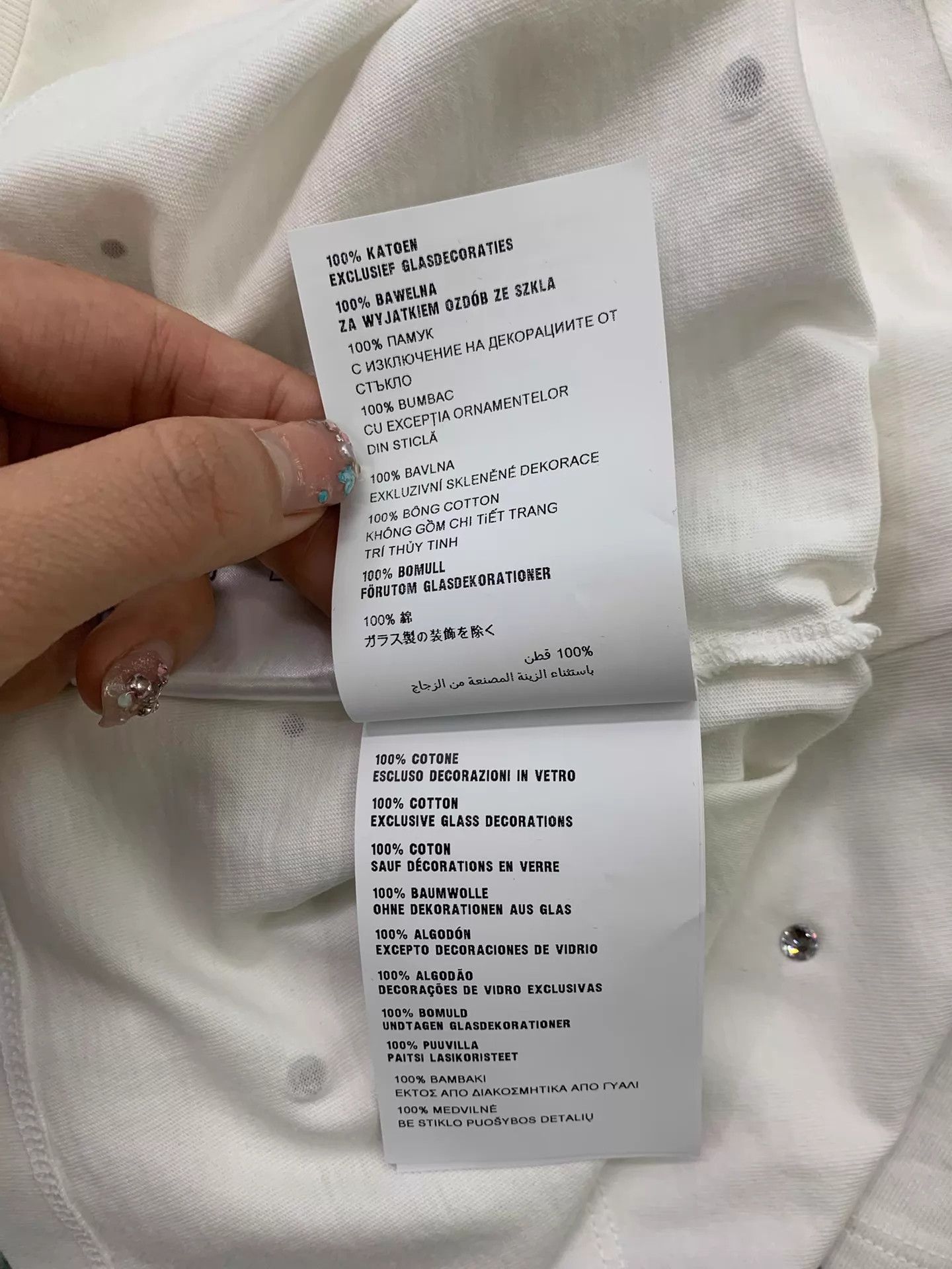 Miu Miu MIU MIU White Crystal Embellished Long Sleeve T XS New Size XS / US 0-2 / IT 36-38 - 7 Thumbnail