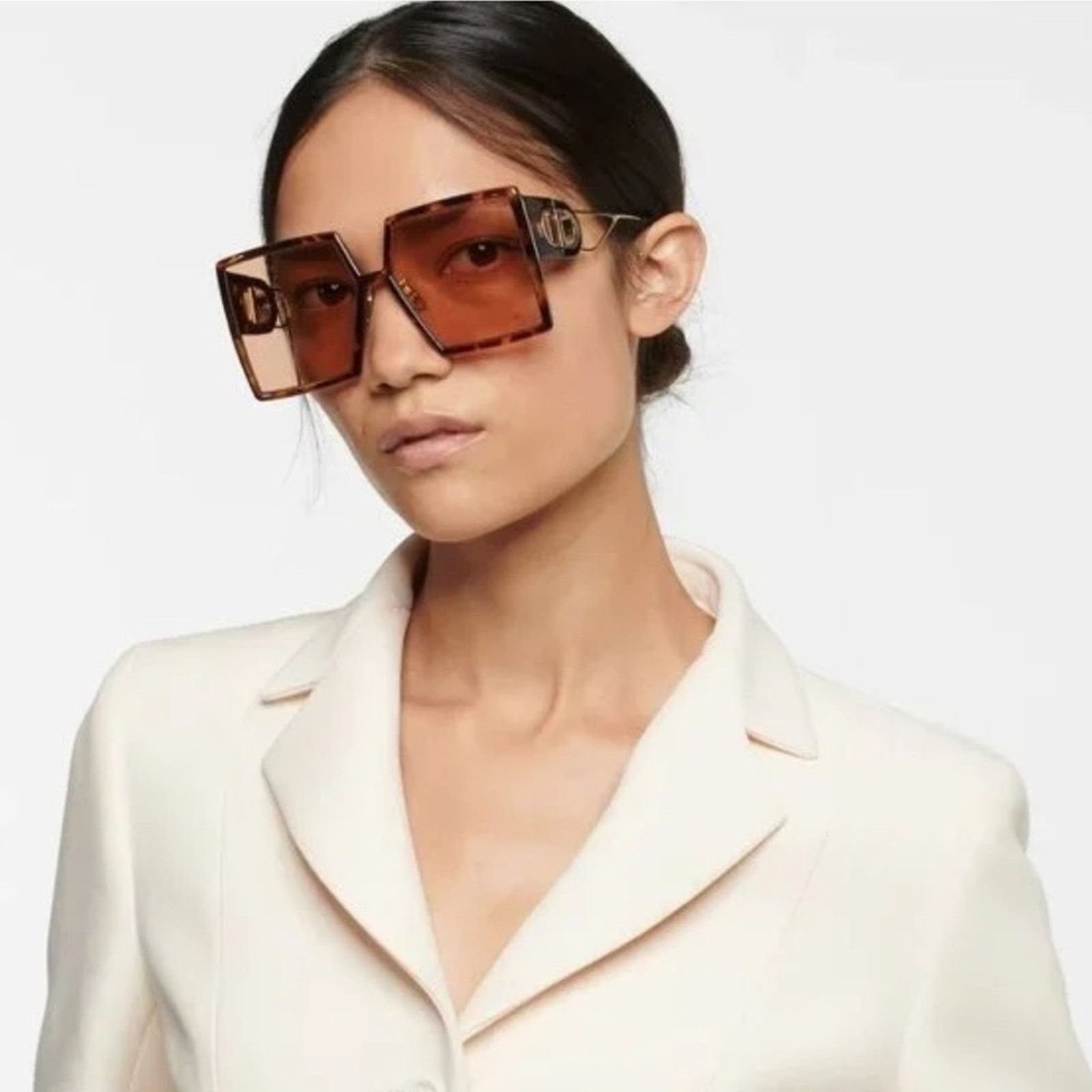 Dior NEW Dior Sunglasses 30Montaigne SU 26L0 Blonde Havana Violet Size ONE SIZE - 2 Thumbnail