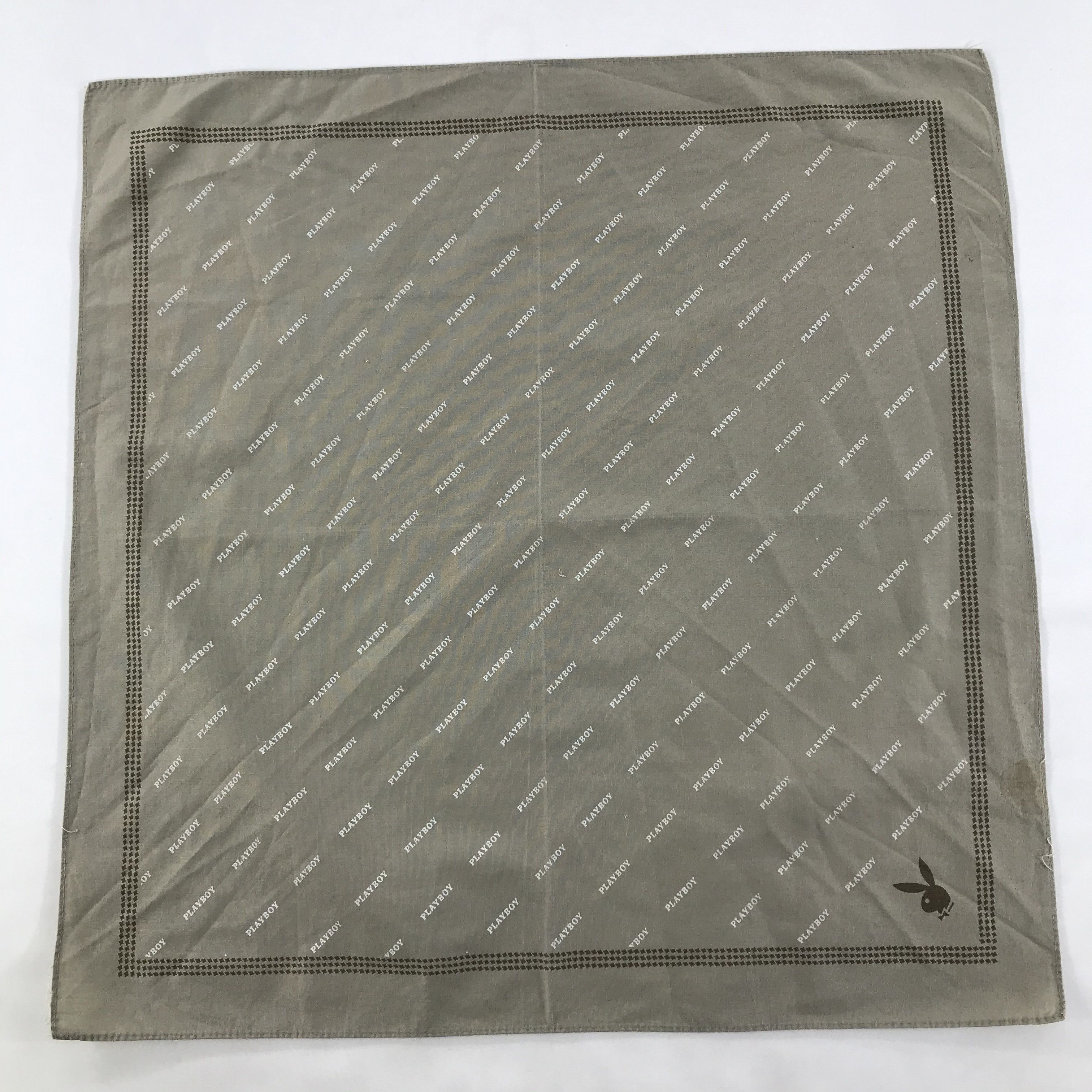 Playboy × Vintage Playboy Bandana / Handkerchief / Neckerchief - S1690 Size ONE SIZE - 1 Thumbnail