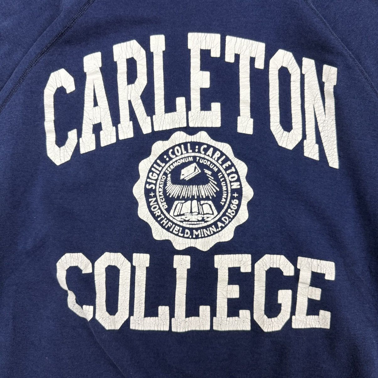 Vintage Vintage 70s 80s Carleton College University Sweatshirt Size US L / EU 52-54 / 3 - 2 Thumbnail