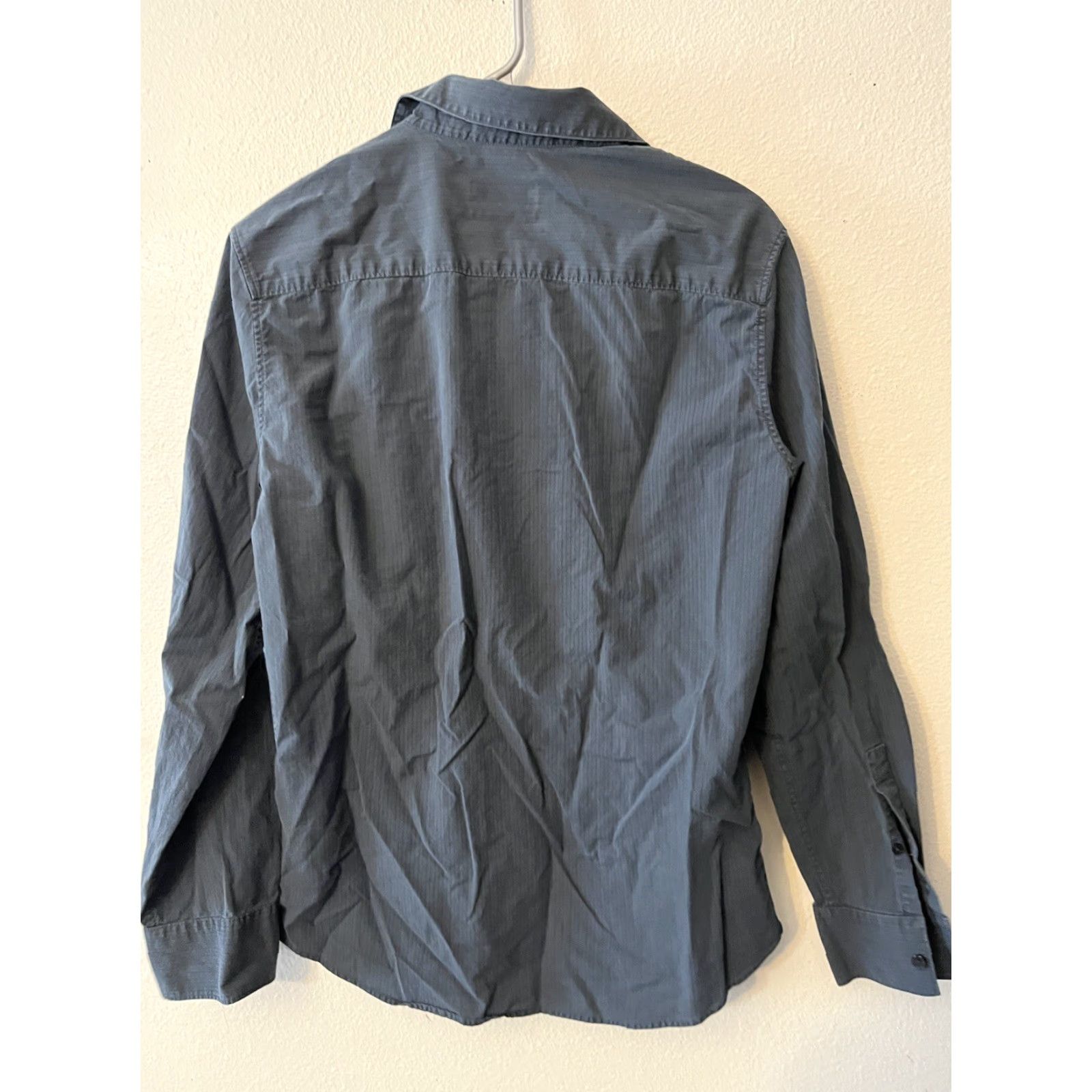 Calvin Klein CALVIN KLEIN Mens Slim Fit Solid Size Medium Blue Shirt Mens Slim Fit Solid Blue M Size US M / EU 48-50 / 2 - 3 Thumbnail