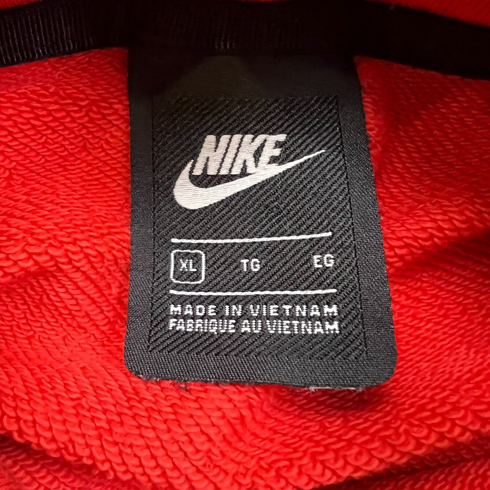 Nike × Vintage Nike Sportswear Hoodie XL NSW Block Logo Hooded Sweatshirt Size US XL / EU 56 / 4 - 6 Thumbnail