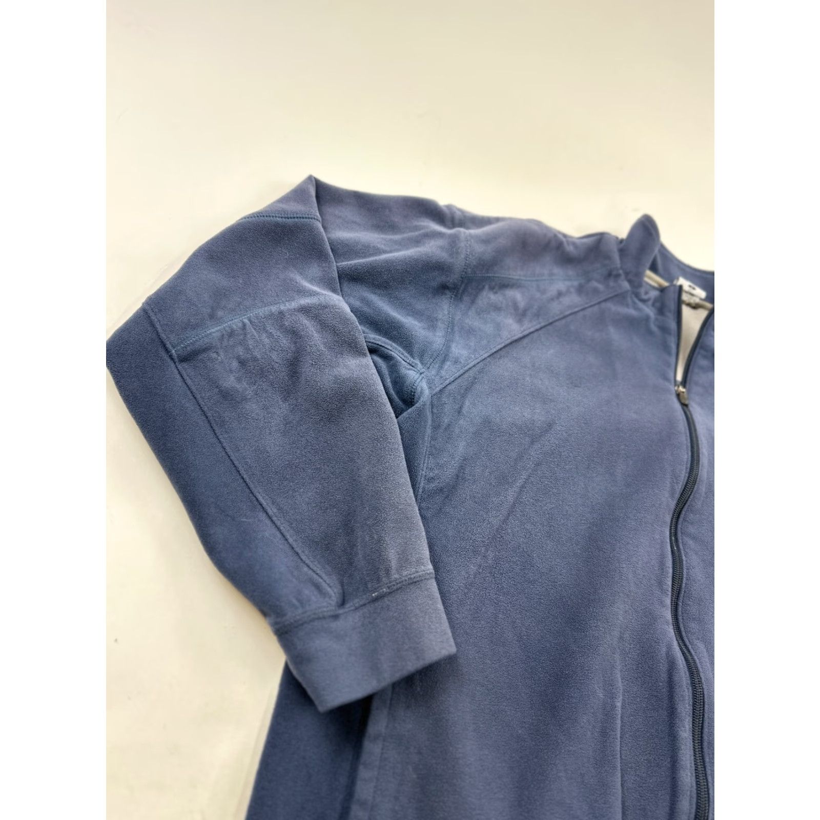 Vintage Columbia Jacket Mens Large Blue Granite Mountain Fleece Short Sleeve Full Zip Stand-Up Collar Pockets Casual Outdoor Mens Size US L / EU 52-54 / 3 - 4 Thumbnail