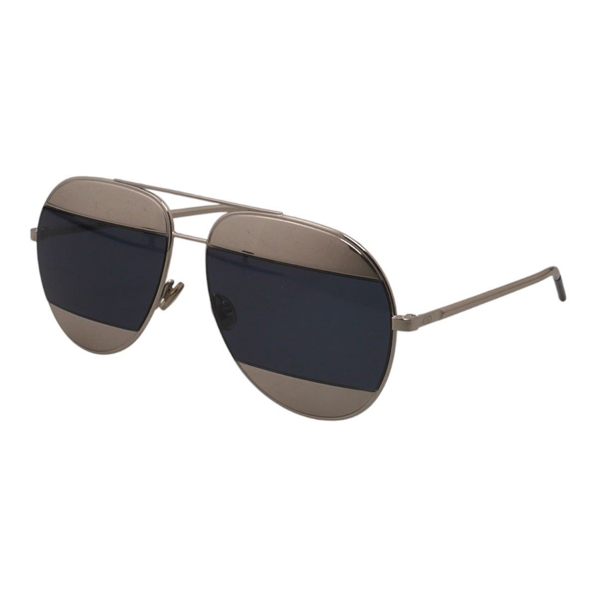 Dior Dior DiorSplit1 Aviator Sunglasses - Gold / Gold Mirror Size ONE SIZE - 1 Thumbnail