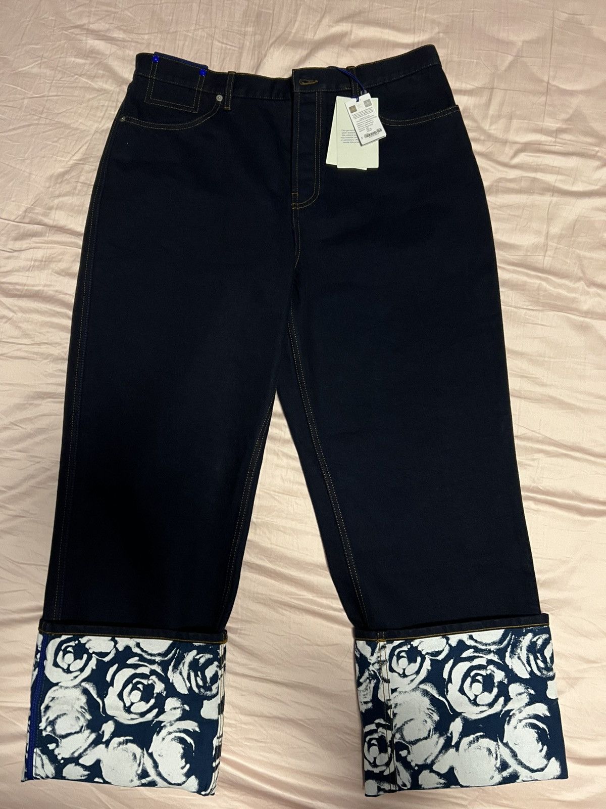 Burberry Burberry Indigo Rose Bottom Denim Jeans Size US 33 - 2 Thumbnail