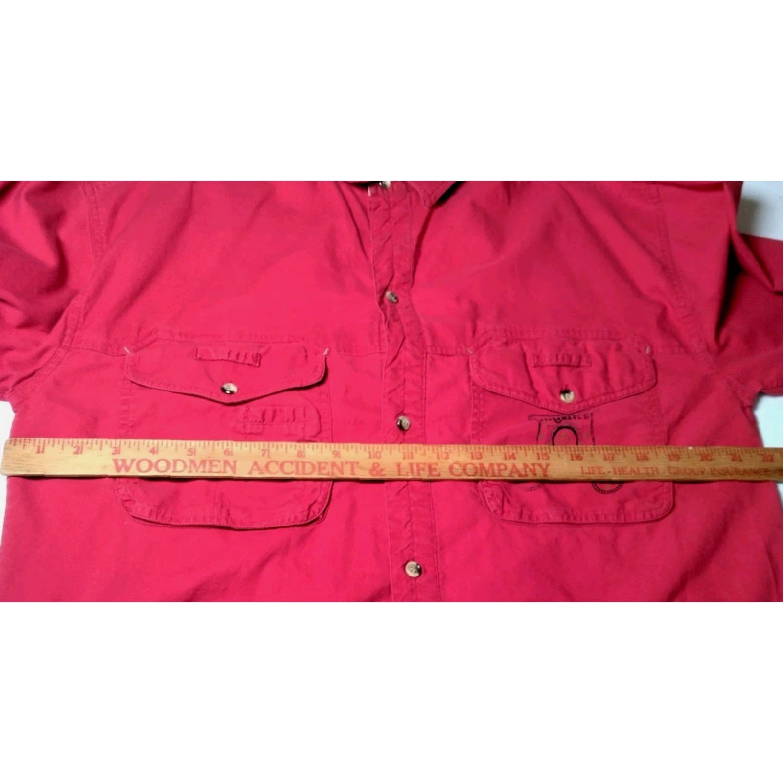Vintage VINTAGE Gitano Shirt Medium Red Button-Up Long Sleeve Casual 1990s Retro Grunge Vintage 80s 90s Men Gitano Mens Size US M / EU 48-50 / 2 - 4 Thumbnail