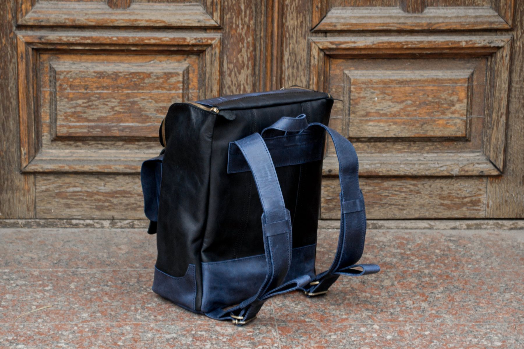 Handmade Genuine Leather Backpack. Laptop backpack. Gift for a man Size ONE SIZE - 4 Thumbnail