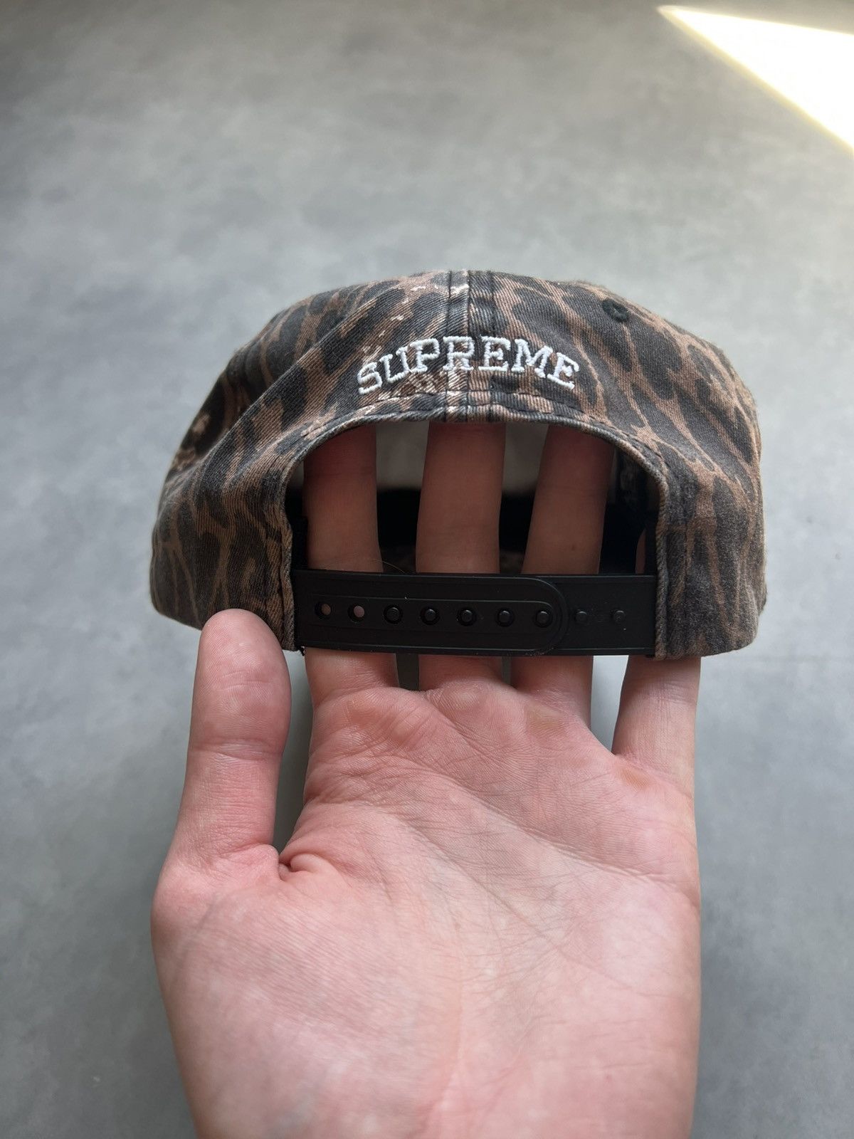 Supreme x Number (N)ine Leopard 6-Panel Cap