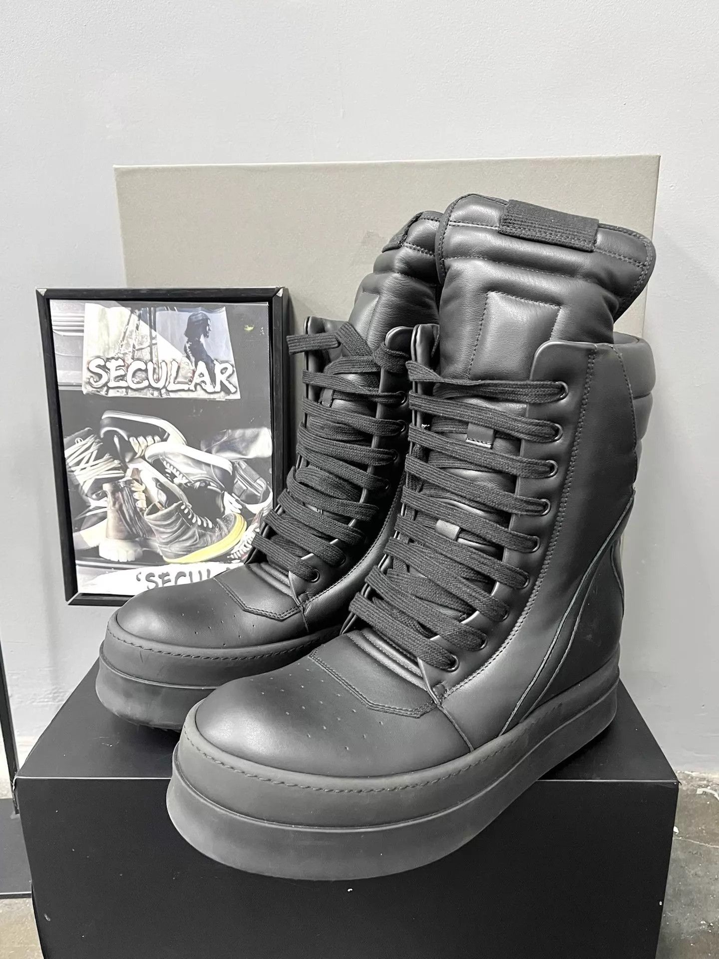 Rick Owens Rick Owens 25SS Oversized Triangle High Boots K34 Size US 7 / EU 40 - 1 Thumbnail