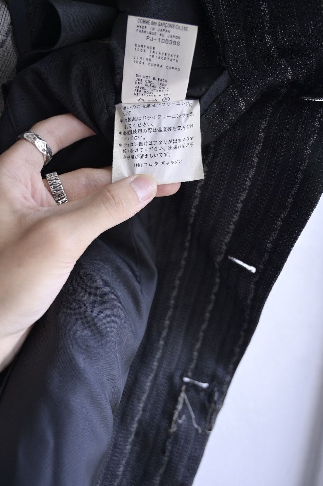 Comme des Garcons Homme Plus Comme des garcons homme plus ss96 runway striped jacket Size US S / EU 44-46 / 1 - 11 Thumbnail