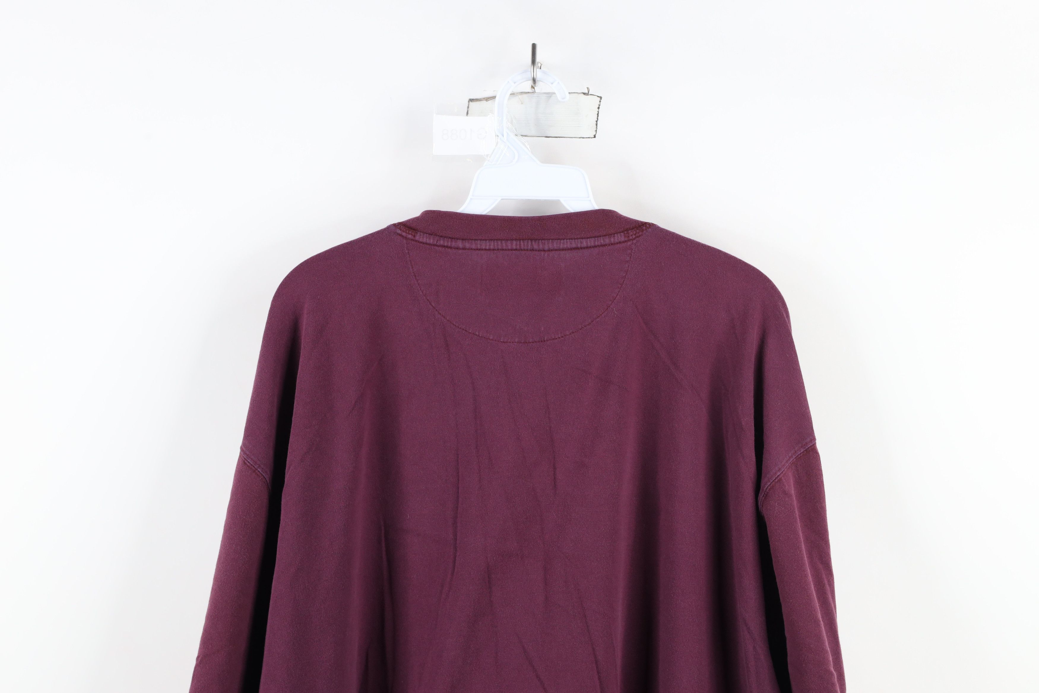 Vintage Vintage 90s Streetwear Long Sleeve Henley T-Shirt Purple Size US XL / EU 56 / 4 - 11 Thumbnail