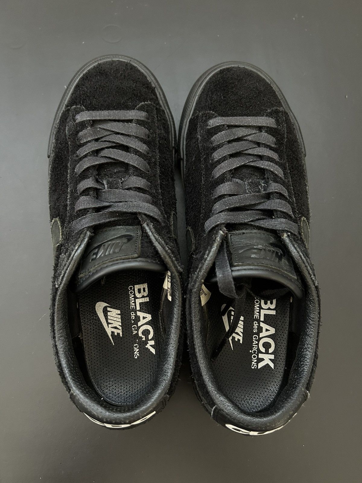 Comme des Garcons × Nike W Comme Des Garcon X Nike Blazer Suede Black Size US 7.5 / IT 37.5 - 8 Thumbnail