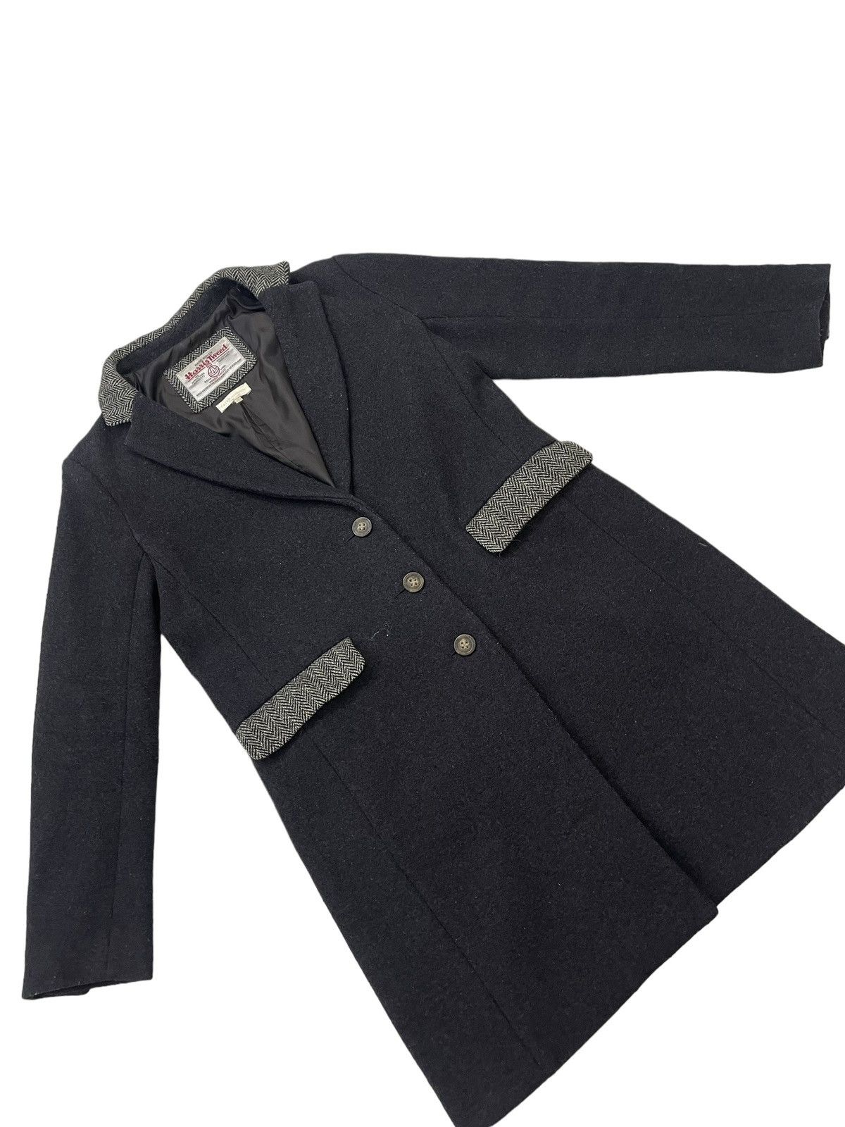 Designer × Harris Tweed Harris Tweed X Earth Music&Ecology wool long jacket Size S / US 4 / IT 40 - 3 Thumbnail