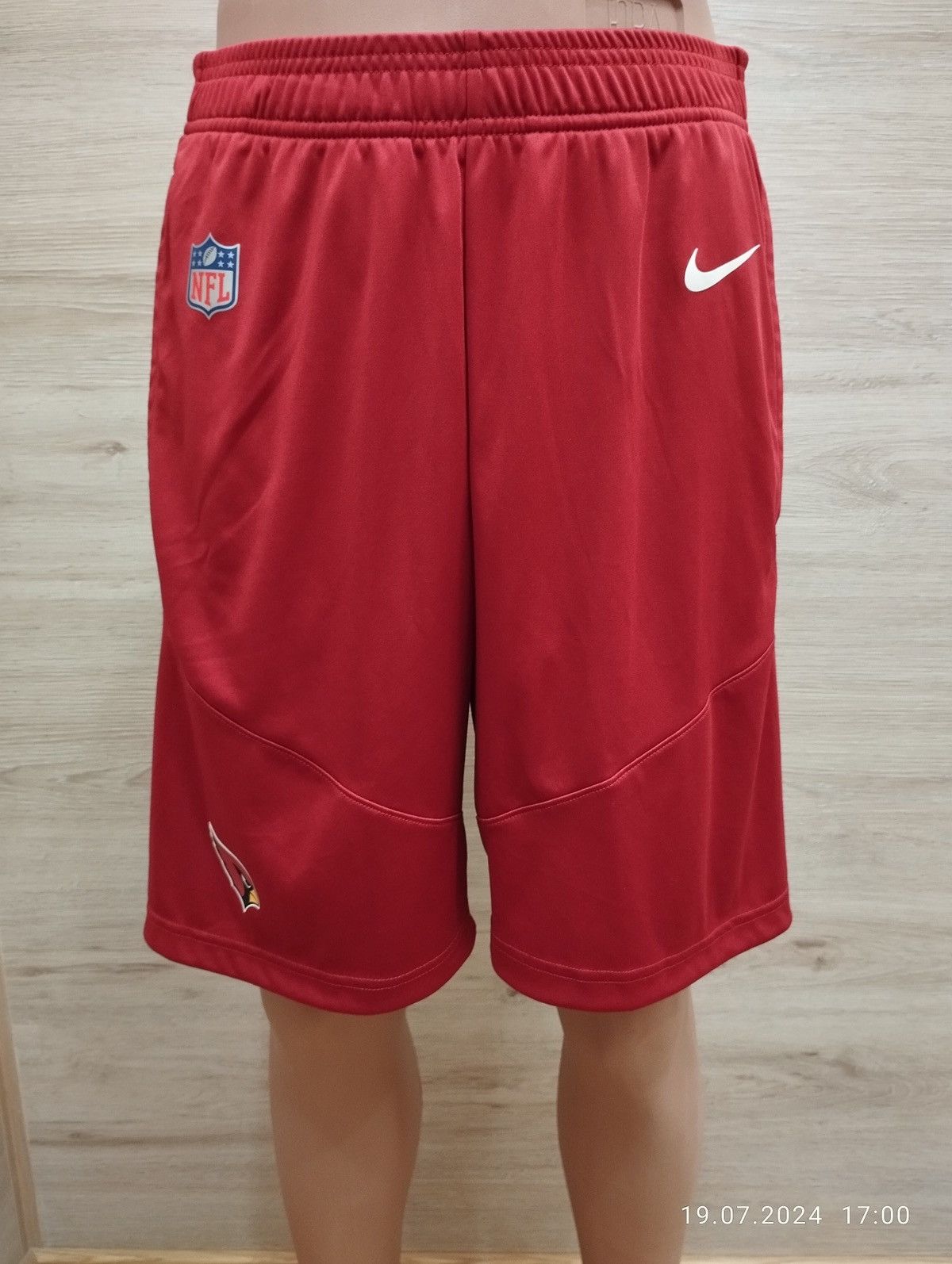 Nike Men’s Nike Dri Fit NFL Arizona Cardinals Training Shorts Size US 30 / EU 46 - 1 Thumbnail