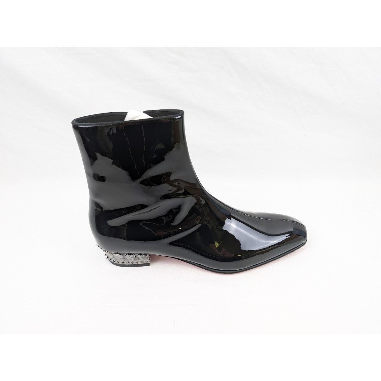 Christian Louboutin o1rshd1 Patent Lipsiboots in Black/Lin Loubi Size US 11.5 / EU 44-45 - 2 Thumbnail
