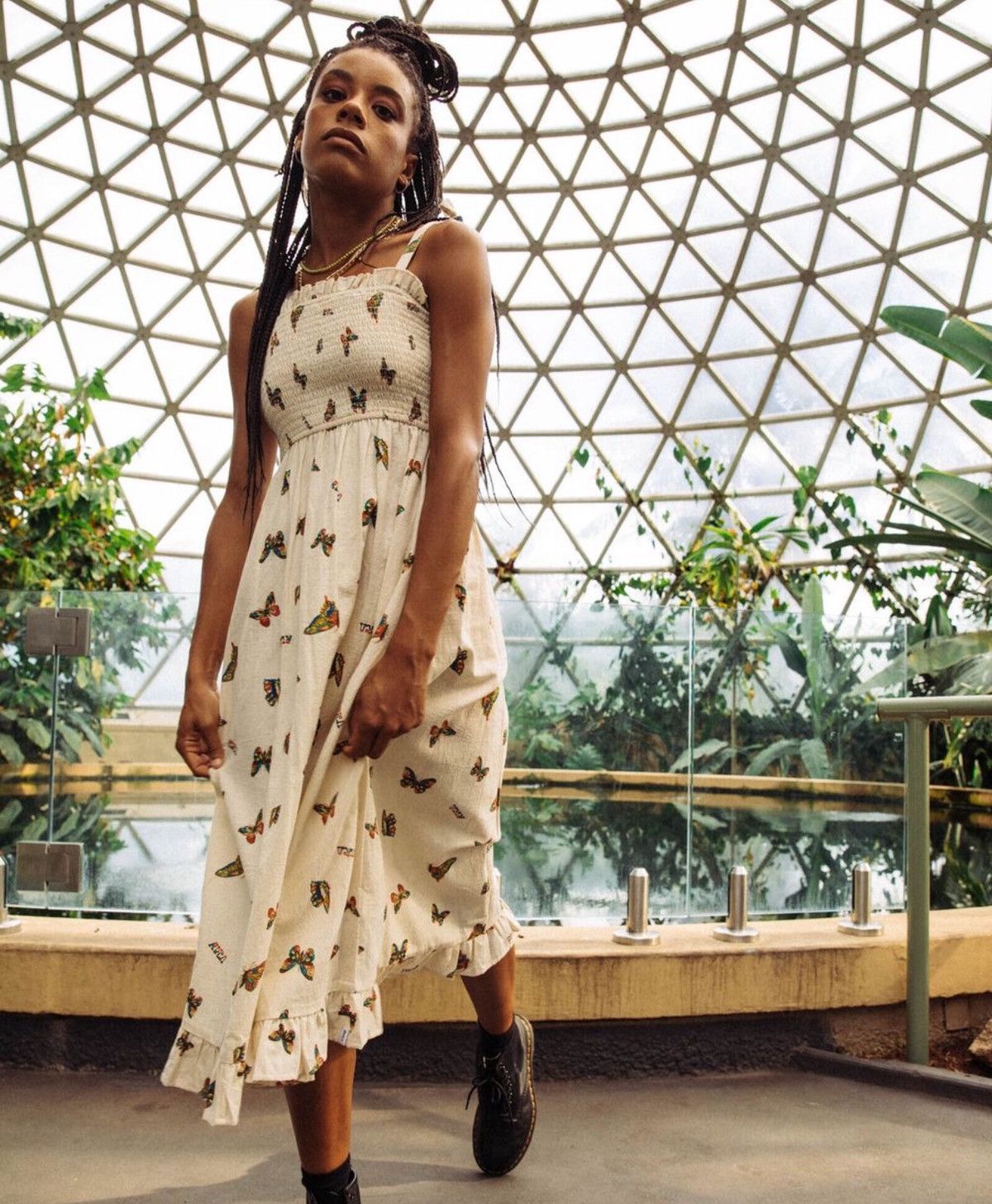 RVCA RVCA Butterfly Maxi Dress Size M / US 6-8 / IT 42-44 - 7 Thumbnail