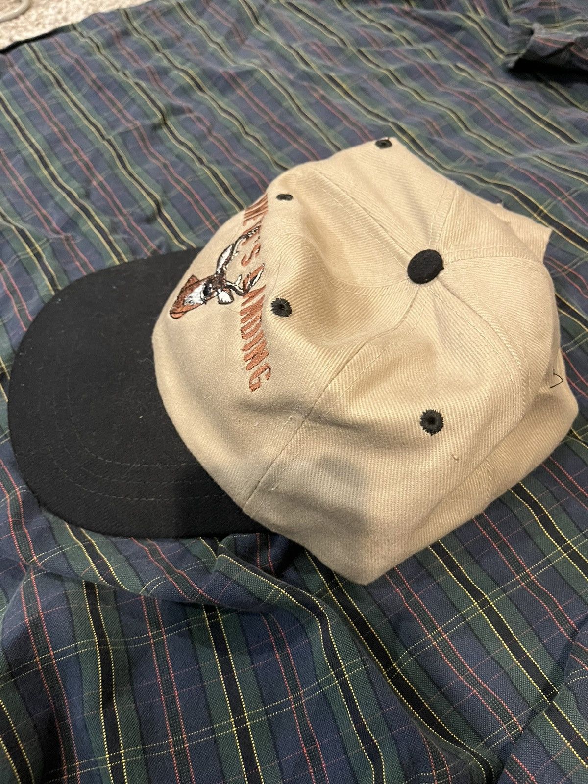 Vintage Vintage 90s Tan Hunter Cap Size ONE SIZE - 6 Thumbnail