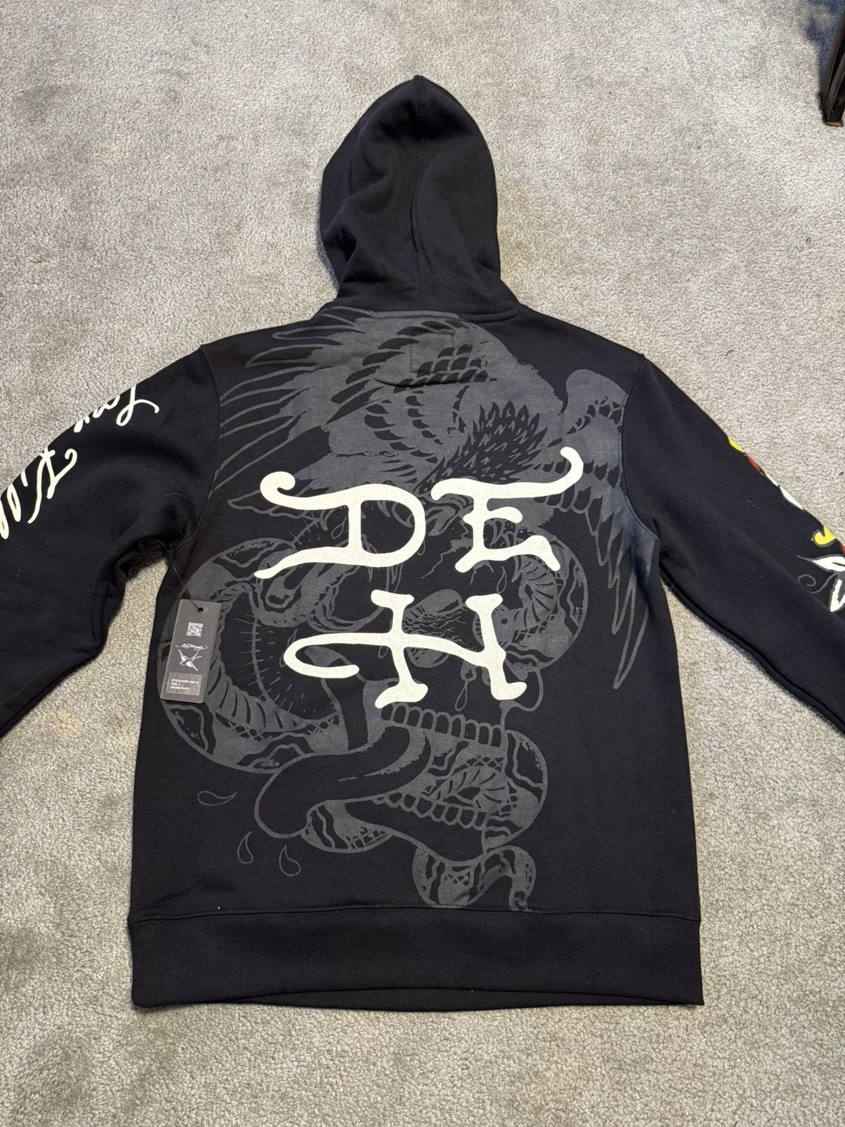 Ed Hardy Mens Hoodie Ed Hardy Black Size US S / EU 44-46 / 1 - 12 Thumbnail