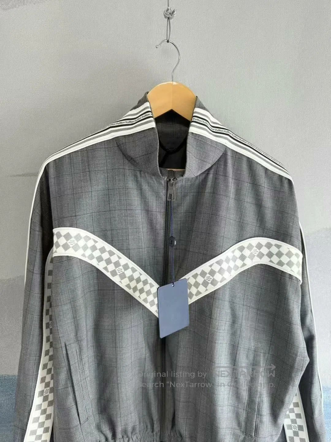 Louis Vuitton louis vuitton gray white checker zip jacket. Size US M / EU 48-50 / 2 - 2 Thumbnail