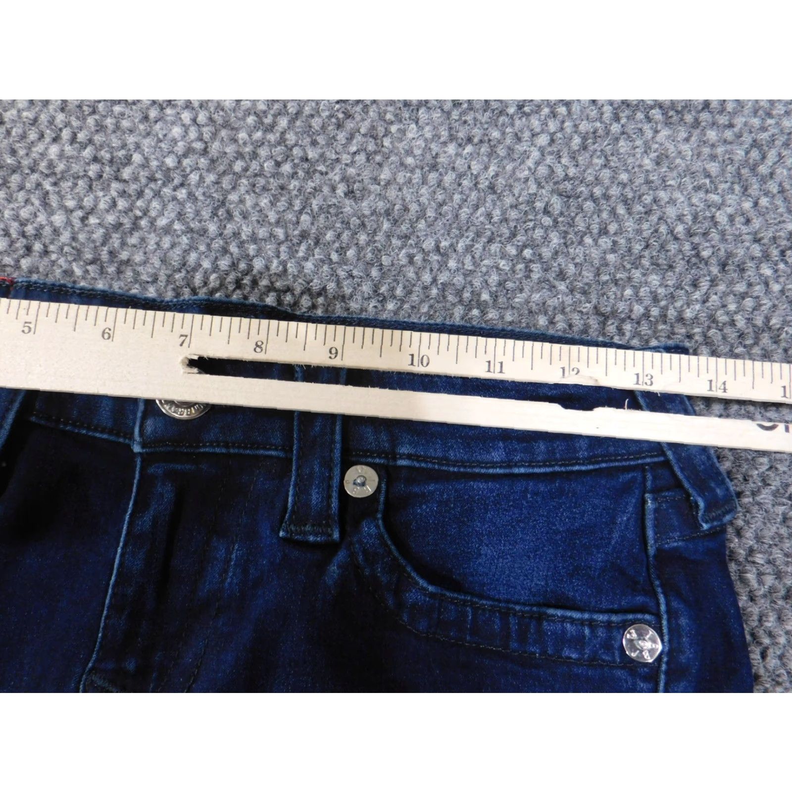 True Religion TRUE RELIGION Jeans Women 28 Halle Mid Rise Super Skinny Dark Denim Slim You Size 28" / US 6 / IT 42 - 5 Thumbnail