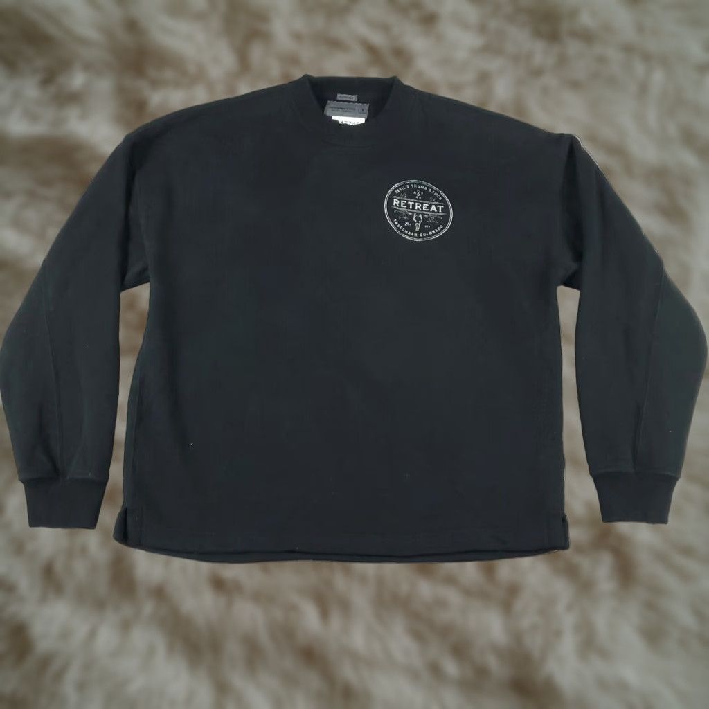 Abercrombie & Fitch Abercrombie & Fitch Sweater Mens Medium Black Long Sleeve Pullover Crew Neck Cotton Blend Size US M / EU 48-50 / 2 - 1 Thumbnail