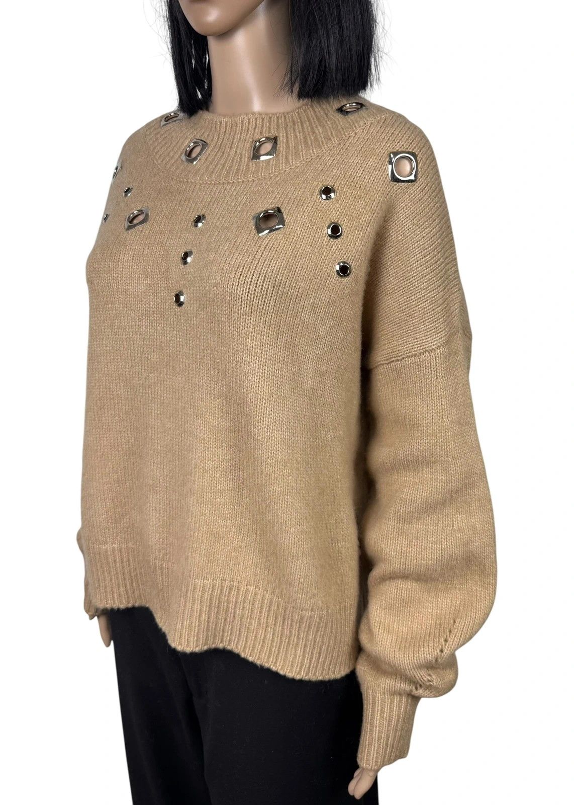 Pinko Pinko Wool Polyamide Sweater With Cut Outs Stylish size L Size L / US 10 / IT 46 - 4 Thumbnail