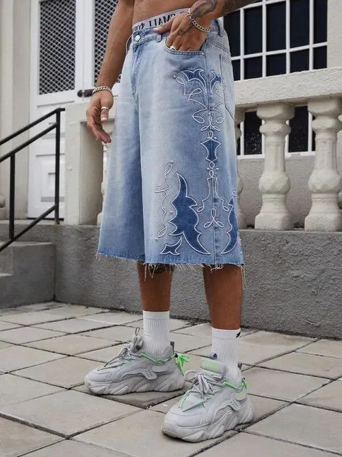 Jean × Vintage Vintage RETRO DRIP denim jeans jorts shorts Size US 32 / EU 48 - 2 Thumbnail