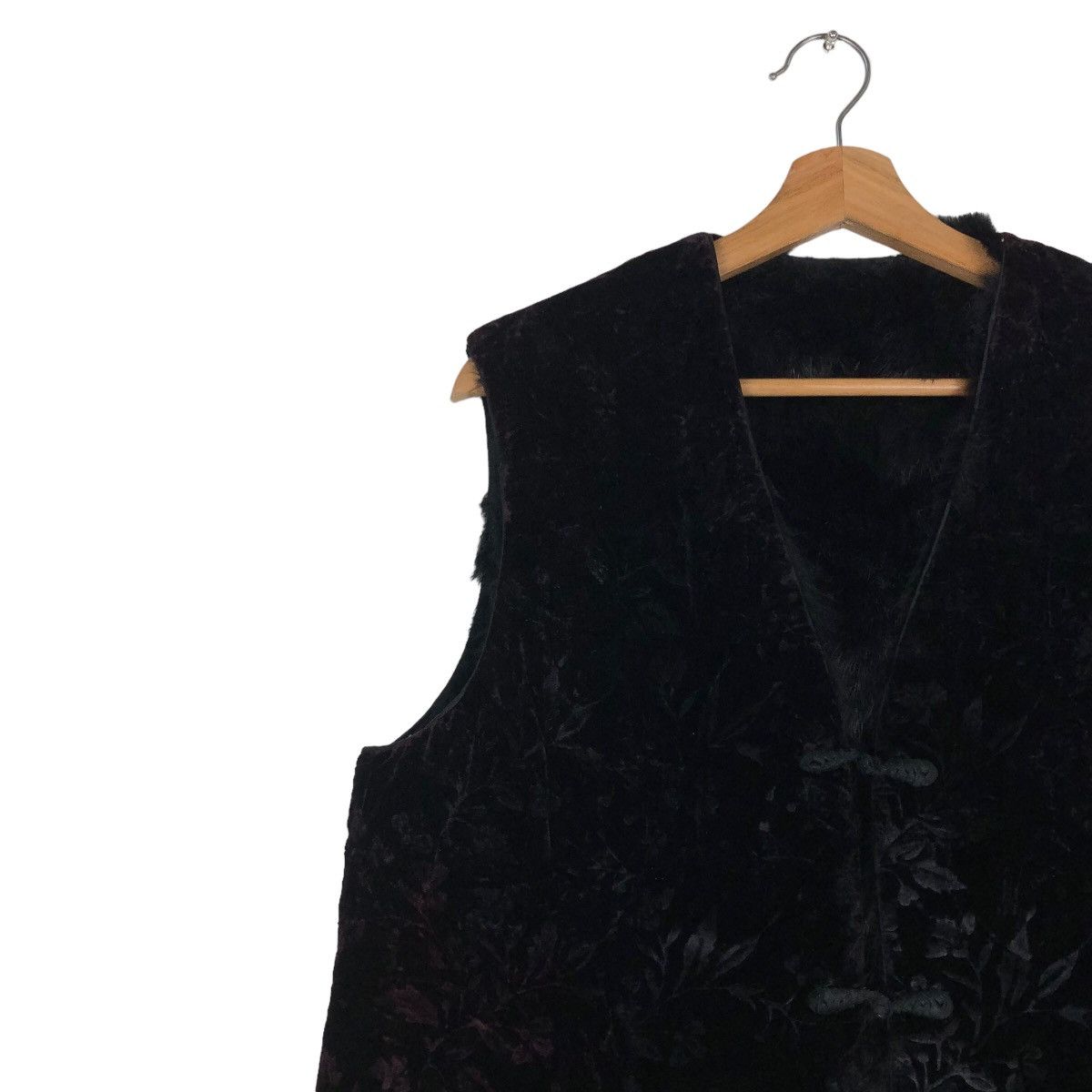 Japanese Brand 🔥Vintage Suede Velvet Vest Flower Full Print Design Size US M / EU 48-50 / 2 - 7 Thumbnail