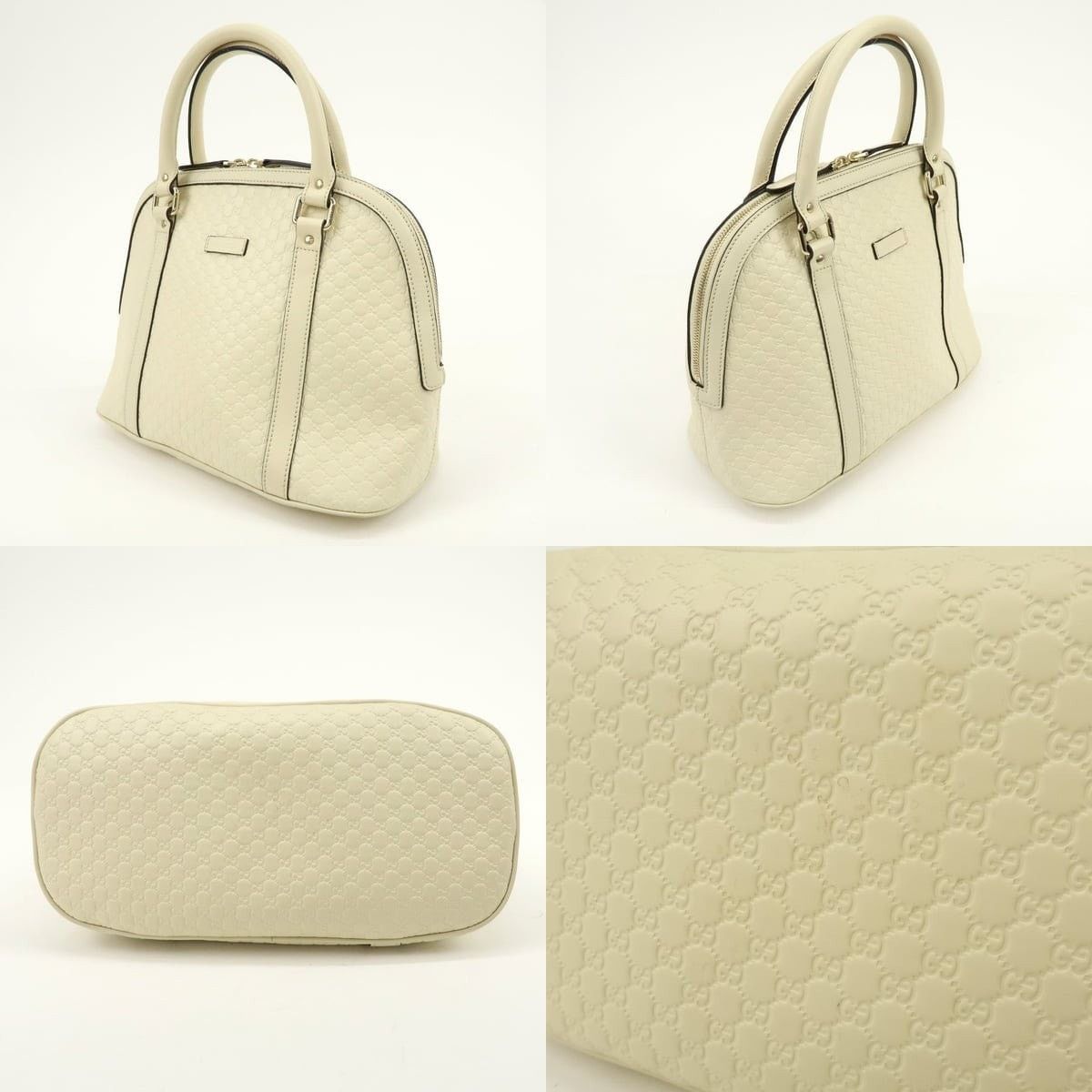 Gucci Gucci Microguccissima Dome Calfskin Shoulder Bag Cream Size ONE SIZE - 3 Thumbnail