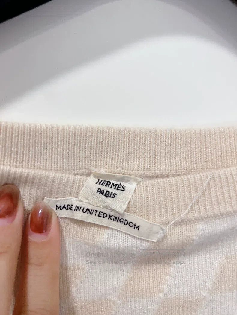 Hermes Hermes One-Shoulder H Letter Cashmere Sweater Size XXS / US 00 / IT 34 - 6 Thumbnail