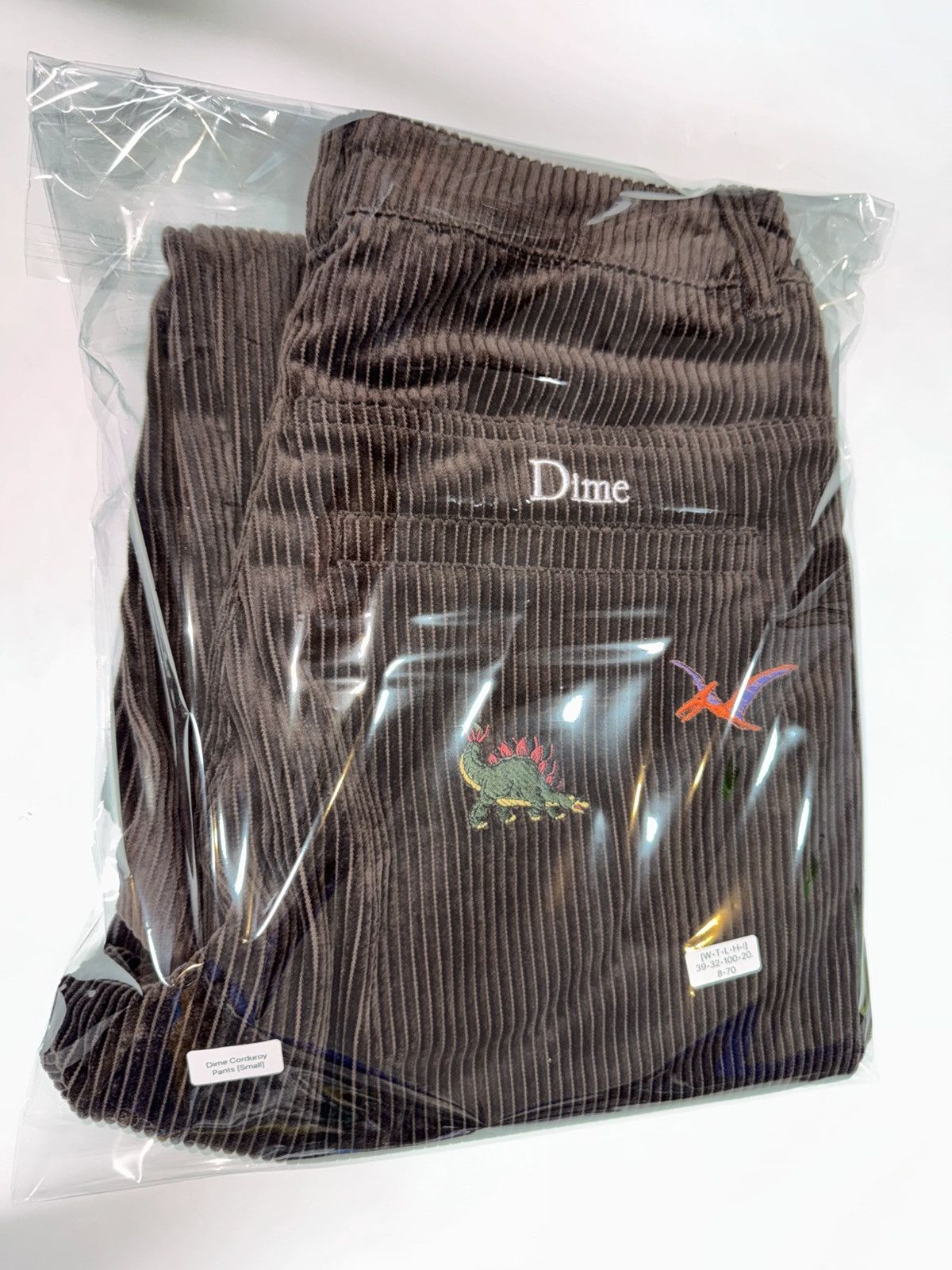 Dime [M] Dime Baggy Dino Embroidered Corduroy Pants Brown Size US 32 / EU 48 - 12 Thumbnail