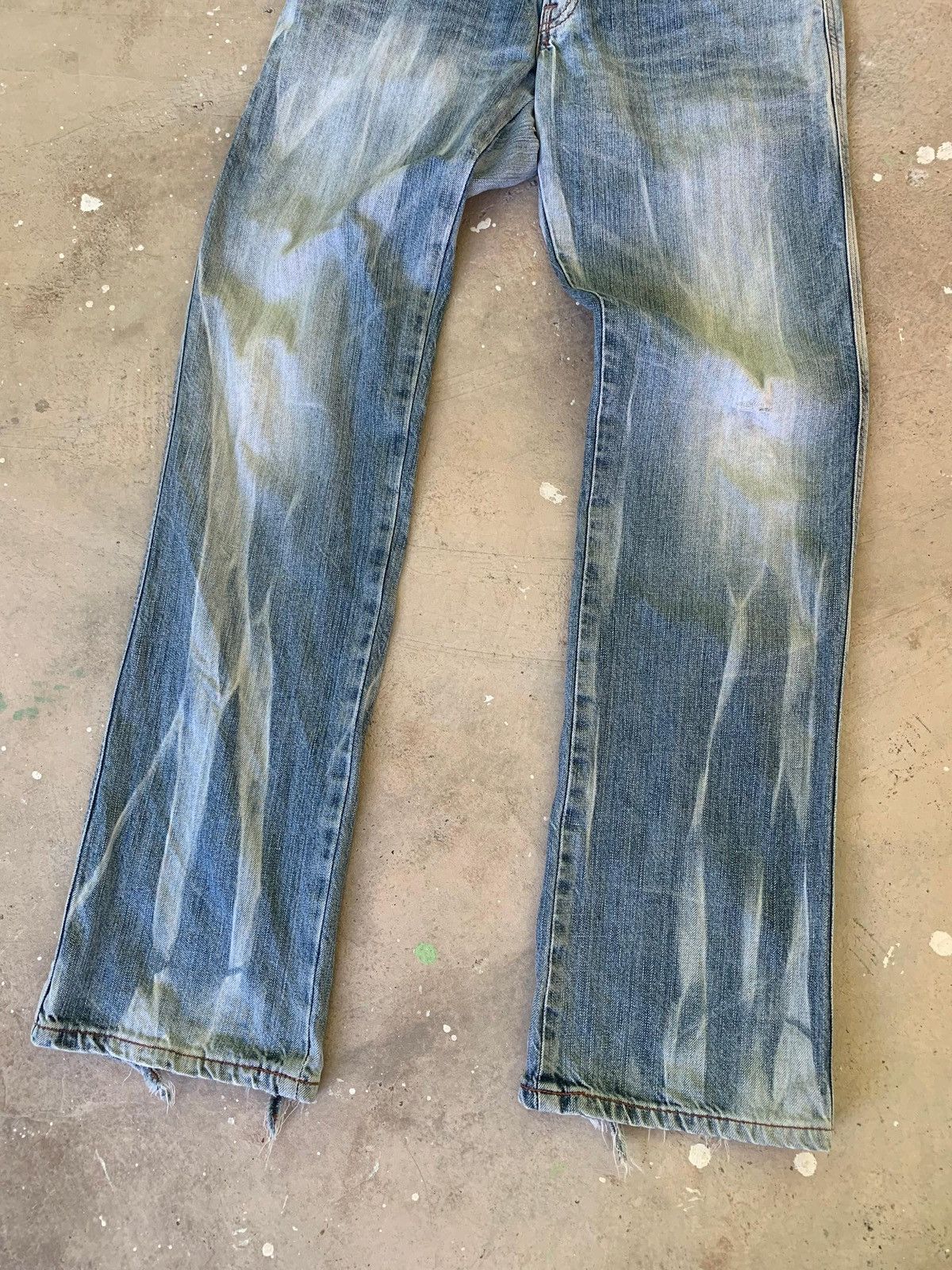 Edwin Edwin 503 Blue Trip Flap Pocket Distressed Denim Size US 30 / EU 46 - 3 Thumbnail