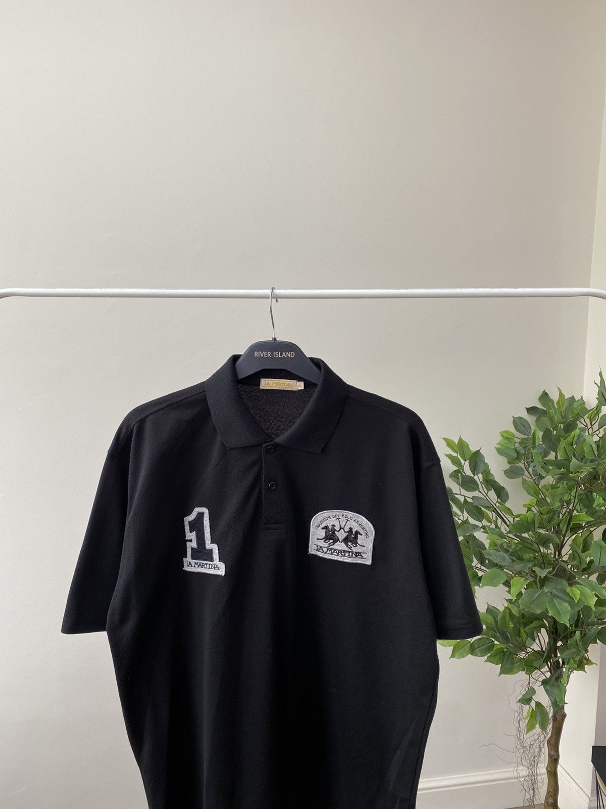 La Martina × Vintage Vintage La Martina Black Polo T - Shirt Size US XL / EU 56 / 4 - 3 Thumbnail
