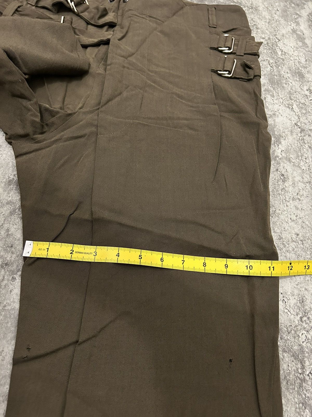Seditionaries Japanese Brand GGD Wool Double Buckle Three Quarter Pants Size US 31 - 22 Thumbnail